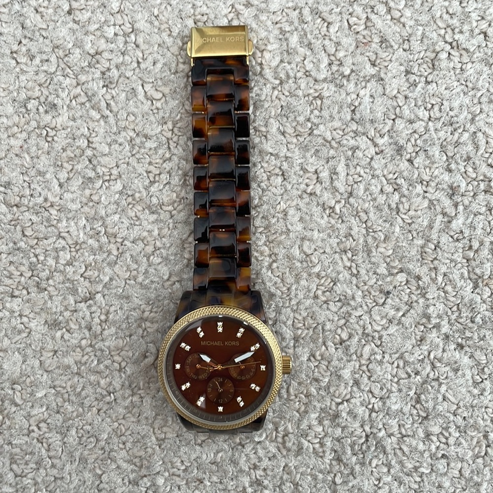 Michael Kors tortoise watch